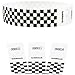 Goldistock Event Wristbands Black Checkerboard 500 Count | ¾” Arm Bands| Paper-Like Party Armbands | Wrist Bands