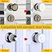 probebi Door Knob Safety Covers 6 Pack, 10PCS Outlet Covers - Toddlers Baby Kids Safety Handle Locks Proof from Opening Doors Color White