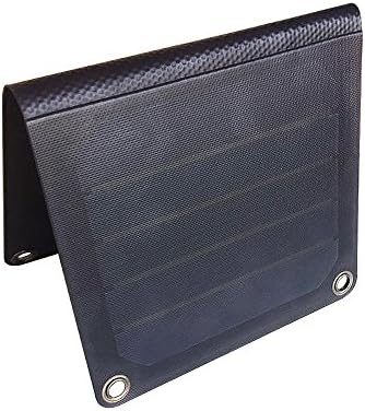 FlexSolar 5W/5V Foldable USB Solar Charger Sunpower Panel for iPhone Samsung LG Huawei Power Bank Black