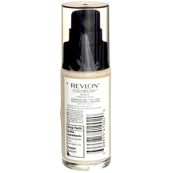 REVLON LIQUID FOUNDATION, COLORSTAY FACE MAKEUP FOR COMBINATION & OILY SKIN, SPF 15, MEDIUM-FULL COVERAGE WITH MATTE FINISH, 150 BUFF, 1 FL OZ