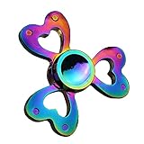 Fidget Hand Spinner Sunvy 3 Winged Brass Hand Fidget Spinner Rainbow Toy EDC Luxury Unique Design Helps You Focus And Reduce Stress