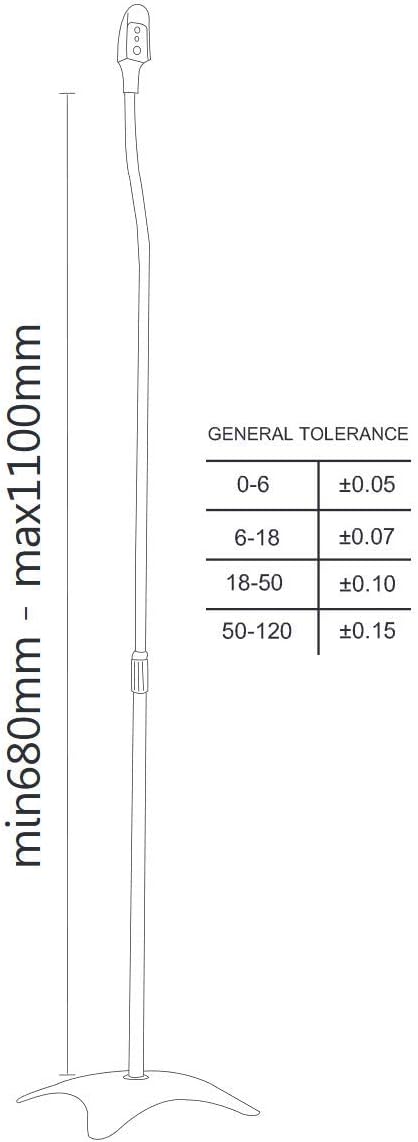 monoprice satellite speaker floor stand