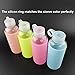 (Limited Time Promotion) Bonison Durable Glass Water Bottle with Soft Colorful Silicone Sleeve Handle Lid 14 Oz