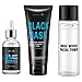 Aprilis Blackhead Remover Set, Scientific 3-Step Solution, Skin Exfoliant, Black Mask and Firming Facial Toner for Removing Blemishes & Blackheads, Radiant Skin Treatment, Birthday Gifts