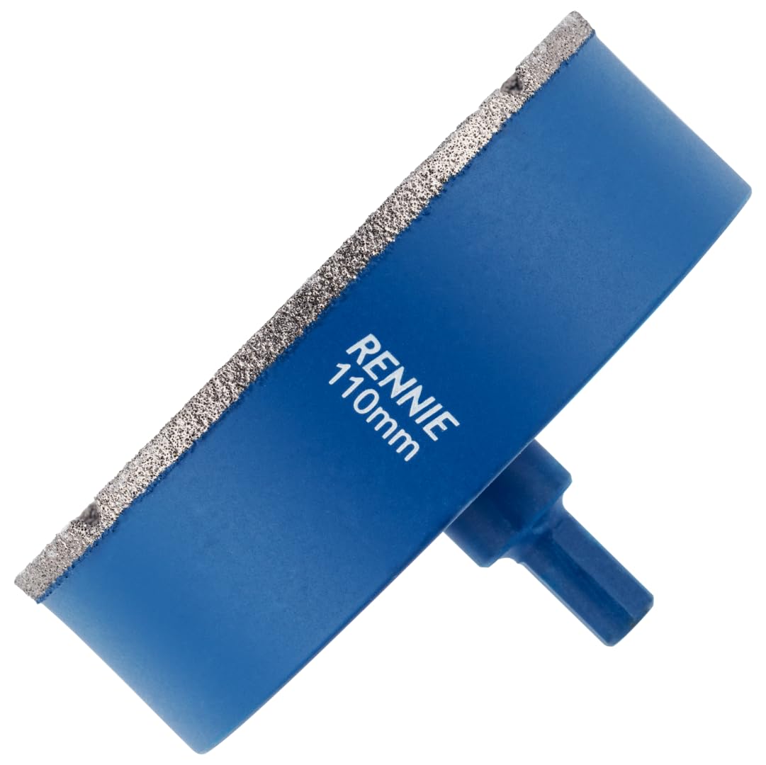 110mm Diamond Hole Saw Drill Bit With Tri Shank For Porcelain Tiles Ceramic Slate Stone Granite Marble Glass. Diamond Core Holesaw/Hole Cutter — image 1