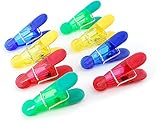 VIP Home Essentials Color Magnetic Bag Clips, with Comfort Grip Handle- Set of 8