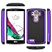 LG G4 Case, LK LG G4 Case [Drop Protection] [Shock Absorption] Hybrid Dual Layer Armor Defender Protective Case Cover for LG G4 (Purple)