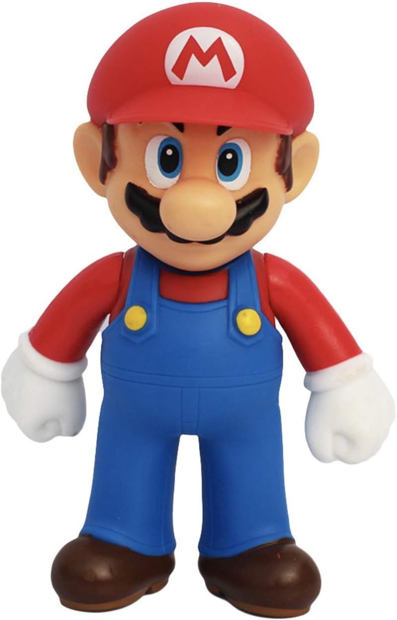 Super Mario Toys - 3Pcs Mario toys with Luigi and Yoshi - Mario Bros Action Figures - Super Mario Cake Topper Decoration - Mario Toy Figures & Playsets: Toys & Games