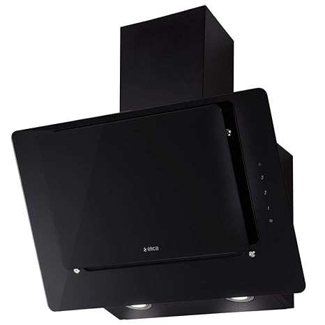 Elica 60 cm 1100 m3/hr Chimney (CREST 60 BK, 1 Cassette Filter, Touch Control, Black)