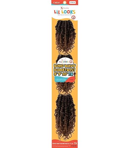 Amazon.com : Outre Crochet Braid X-Pression Lil Looks 2X 4A KINKY