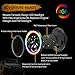 Omotor 7 Inch Jeep Wrangler RGB Halo LED Headlights Assemblies Cree with Multi Color Angle Eye APP Bluetooth Remote For Jeep Wrangler TJ JK Hummer H1 H2 Headlamp