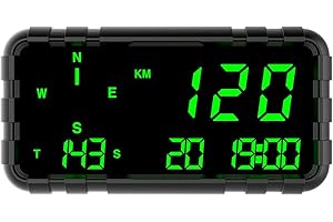 Kingneed C3012 HUD Speedometer Odometer Compass Head Up Display GPS Digital Display Big Fonts Univsersal for All Cars Truck Bus Vehicles New