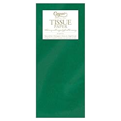 Caspari Solid Tissue Paper in Green - 8 Sheets