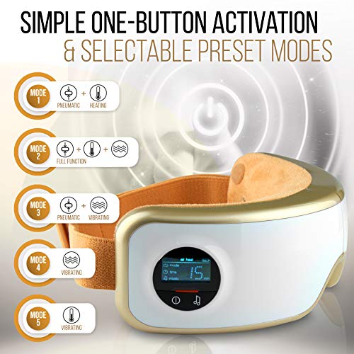 Stress Therapy Electric Eye Massager - Wireless Digital Mask Machine w/ Heat Compress, Built-in Battery & Adjustable Elastic Band - Air Pressure Vibration Massage for Eye Relief - Serenelife SLEYMSG40 Stress Therapy Electric Eye Massager - Wireless Digital Mask Machine w/ Heat Compress, Built-in Battery & Adjustable Elastic Band - Air Pressure Vibration Massage for Eye Relief - Serenelife SLEYMSG40