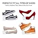 Shoe Slots Organizer 10 Piece Set (White) - 2019 Premium Closet Space Saver for High Low Heels, Sneakers, Boots and Sandals - 3-step Adjustable Plastic Stacker - Present for Men, Women, and Kids