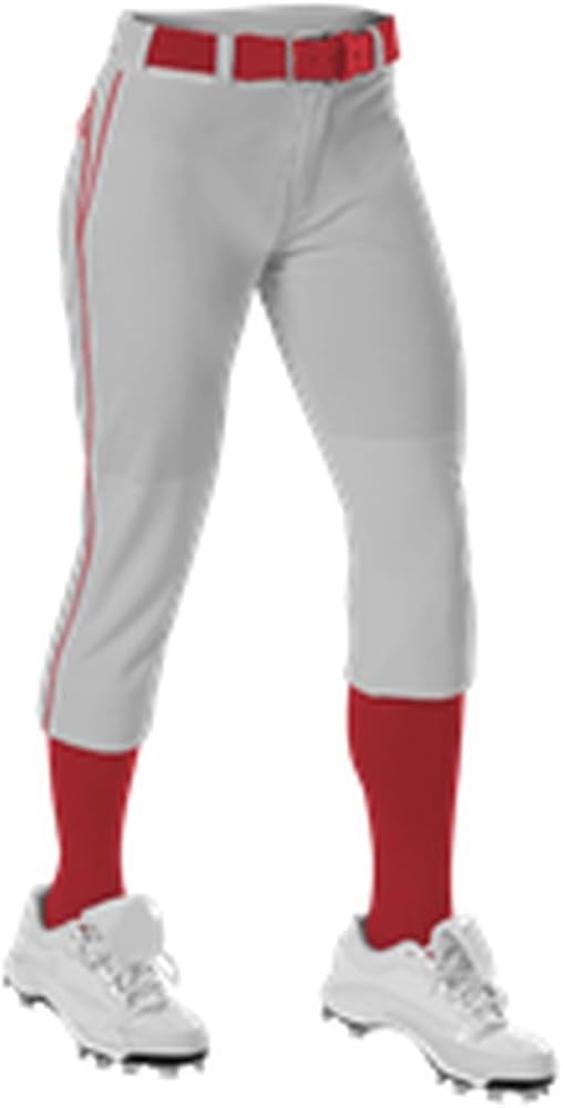 Alleson Girls Youth Softball Pants Belted Fastpitch Pant