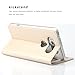 LG V20 case ,Feitenn Premium Flip Leather PU Wallet View Window Smart Case Stand Kicstand Card Holder Magnetic Closure TPU Bumper Slim fit cover case for LG V20 (Champagne Gold)