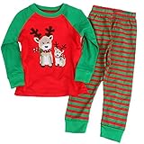 Toddler Kid Girls Christmas pajama T shirt+long pants YSQA7052
