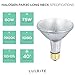 Luxrite LR20633 (6-Pack) PAR30 Eco Halogen Long Neck Light Bulb, 60 Watt (75w Replacement) Dimmable, 40° Flood Beam Spread, 2900K, 1080 Lumens E26 Base, for Indoor/Outdoor use.