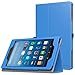 MoKo Case for All-New Amazon Fire HD 8 Tablet (7th Generation, 2017 Release Only) - Slim Folding Stand Cover for Fire HD 8, BLUE (with Auto Wake / Sleep)