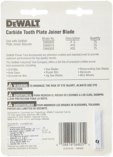 DEWALT DW6805 Joiner Blade - Image 2