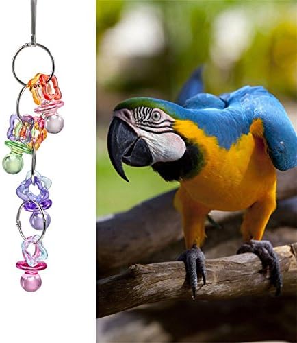 Shuxen(TM) TINI TINGLE BIRD TOY parrot chew toys cockatiel budgie lovebird pet birds toys activities acrylic little nipple bite toy