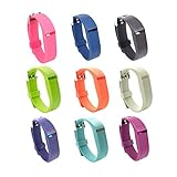 Doestyle Replacement Bands for Fitbit Flex, Silicone Replacement Adjustable Wristbands with Watch Clasp and Fastener Buckle for Fitbit Flex, Multi Colors
