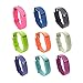 Doestyle Replacement Bands for Fitbit Flex, Silicone Replacement Adjustable Wristbands with Watch Clasp and Fastener Buckle for Fitbit Flex, Multi Colors