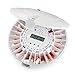 Pointells Automatic Pill Dispenser – 28-Day Portable Medication Planner and Organizer – Dispense Vitamins and Tablets Up 6 Times Per Day – Includes Flashing Light, Alarm and Safety Lock