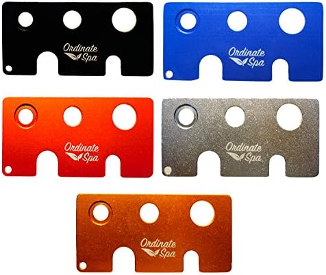 Ordinate Spa 5-Pack Multi-color Metal Essential Oil Key Tool (Black, Blue, Red. Silver, and Gold), An universal roller ball and cap opener, remover and inserter. (5)