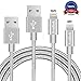 Aonlink iPhone Charger Cord, 2Pack 6FT 10FT Nylon Braided Lightning to USB Cable with Aluminum Connector for iPhone 7/7 Plus/6s/6s Plus/6/6Plus/5s/5c/5, iPad/iPod Models-Gray