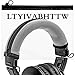 LTYIVABHTTW Replacement Headband Cover Compatible ATH M50X M50 M40X M40 M30X M20X Headphones (Silver)