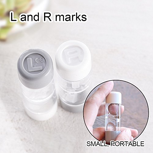 Contact Lens Case Portable Travel Glasses Box Eye Care Kit With a Carry-On Mirror - Thumbnail 6