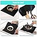 Stove Burner Covers Black Gas Hob Protectors Liner 0.2mm 10.6” x 10.6” Reusable and Dishwasher Safe Fast Clean Liners for Kitchen and Cooking FDA Approved and BPA FREE Gas Range Protector (10 Packs)