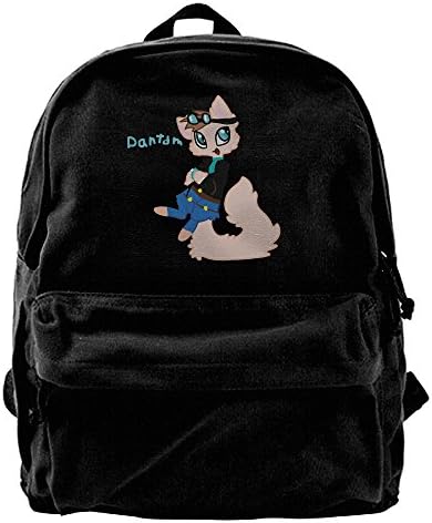 Dan Tdm As A Cat Casual Canvas Backpack School Travel Bag