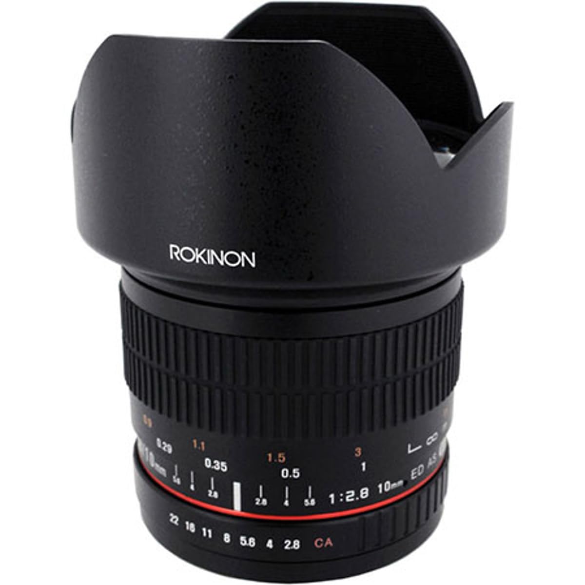 Rokinon Lente fija ultra gran angular de 0.394 in F2.8 ED AS NCS CS para cámaras Sony E-Mount (NEX) (10M-E), color negro