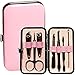 Ownuzz® 7Pcs Manicure Set, Stainless Steel Nail Clipper Set with case, Personal Pedicure Kit for Women Men Girls Travel