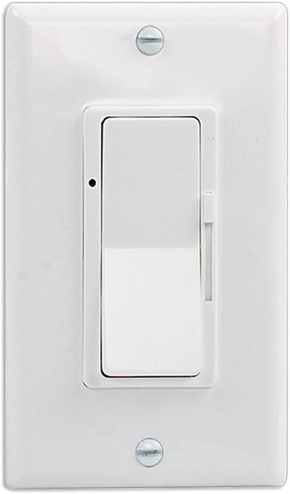 Wall Switch, On/Off LED Dimmer Switch for Dimmable LED Panel Lights, CFL, Halogen and Incandescent Bulbs, with Wallplate, Single-Pole/3-Way, ETL Listed: Industrial & Scientific