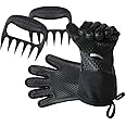 BBQ Butler Silicone Heat Resistant Gloves and Original Bear Paws Meat Shredder Claws