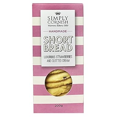 Simply Cornish Strawberry & Clotted Cream Shortbread 200g