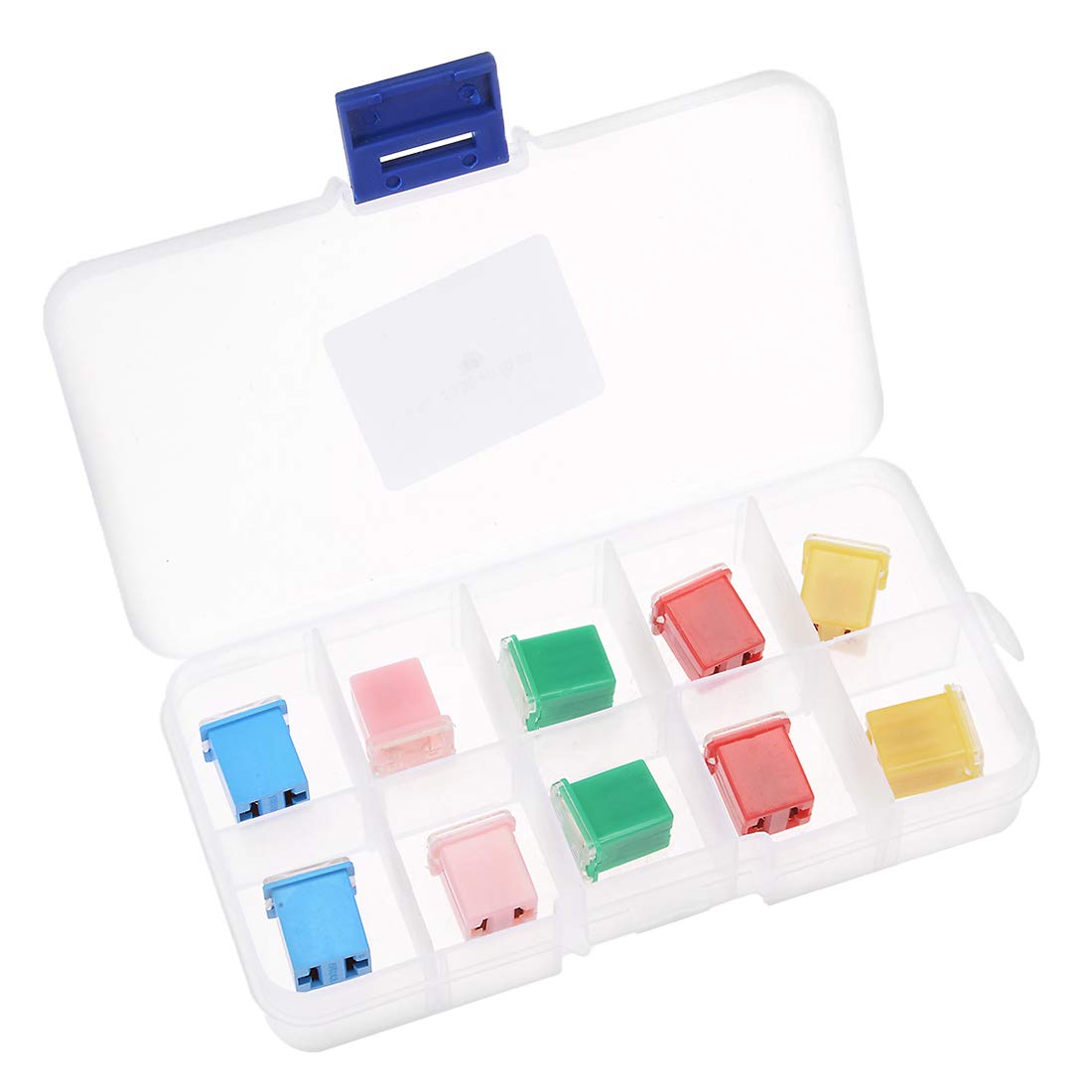 sourcing map Automotive Mini Cartridge Fuse Set 32V 20A 30A 40A 50A 60A Female Terminal for Car Truck Vehicle 10pcs