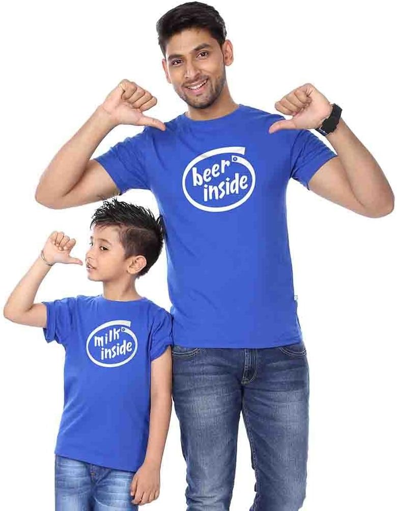 BonOrganik Royal Blue Beer Inside Father Son Tees