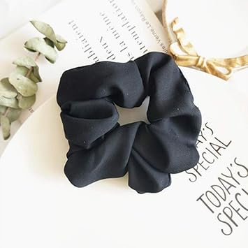 Amazon Com Hair Tie Trendy Hair Scrunchie Ring Elastic Pure