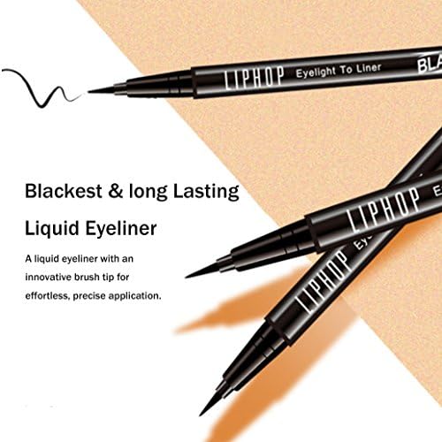 Liquid Eyeliner Pen, Waterproof and Smudge Proof Long Lasting Wear Quick-Dry, Extreme Black,Wing Eyeliner NT 1.5ML | 0.05oz