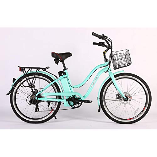 X-Treme Malibu Elite Max 36V Lithium Powered Beach Cruiser-Step Through Electric Bicycle