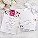 ponatia 20 PCS 3 Folds 5x7'' Wedding Invitations Cards with Envelopes Ribbons for Wedding Bridal Shower Engagement Birthday Graduation Invite (Silver Glitter)