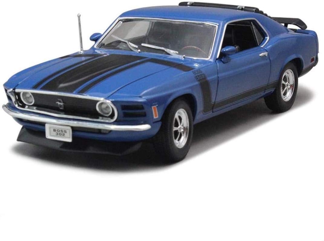 NYSCJJJ Model car 1970 Ford Mustang BOSS302 Sports Car 1:18 Simulation Simulation Die-casting Alloy Static Toy Car Model