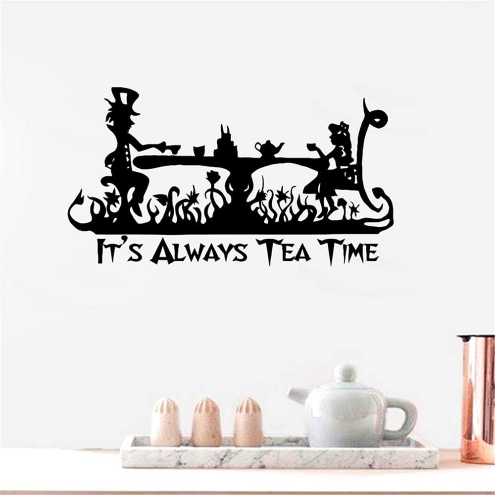Home Furniture Diy Cut Vinyl Wall Art Sticker Alice In Wonderland Themed Mad Hatters Tea Party Wall Decals Stickers Mantys Com Br