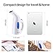 BANGMENG clothes steamer, New Design Fabric Steamer For Clothes, Travel and Home Handheld Garment Steamer, Fast Heat-Up, With Automatic Shut-Off Safety Protection,130ml (White)
