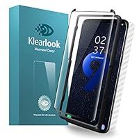 Galaxy S9 Plus Screen Protector Tempered Glass Case Friendly with [Easy Install Tool & Back Skin Sticker] Klearlook 9H Anti Scratch Curve Edge Fit Samsung S9 Plus High Definition Screen Protector